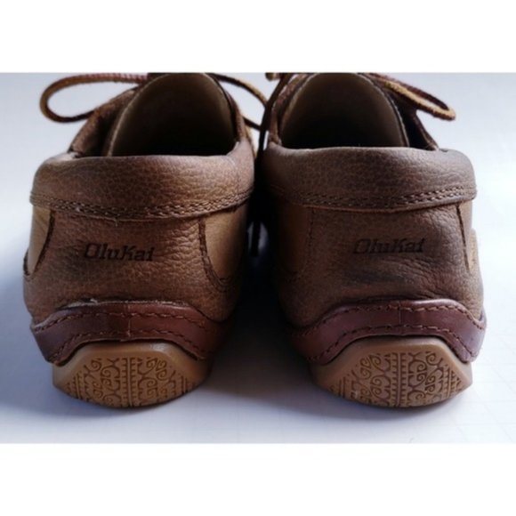 SOLD☆ Men's OLUKAI Mano Leather Driving Moc Shoes - Picture 3 of 5